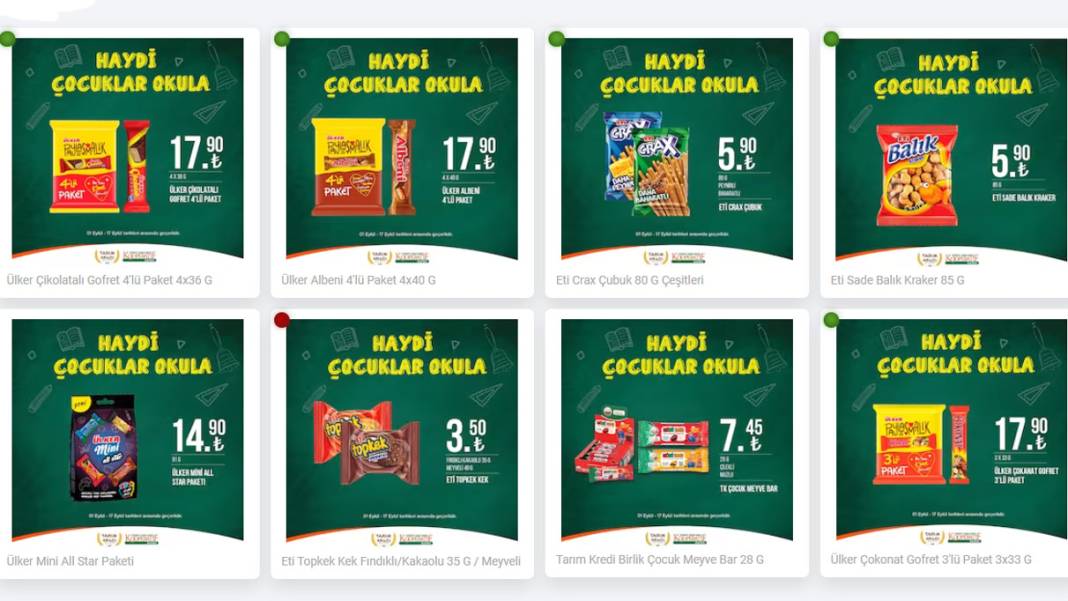 Okulların açılmasının ardından Tarım Kredi Market'ten dev indirim: İşte 12 -17 Eylül 2023 market kataloğu 9